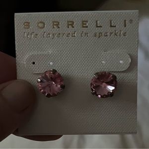 Pink Sorrelli stud earrings